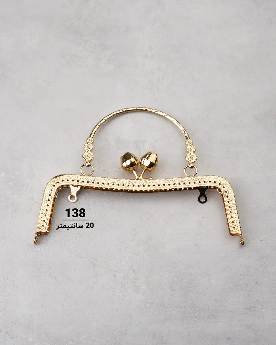 دهانه فلزی کیف مدل گل رز کد 138